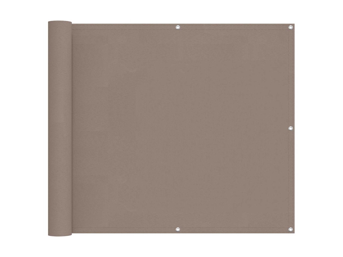 Conjunto 1 Tela De Varanda Vidaxl Castanho-acinzentado Poliéster (90 X 200 Cm)