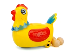 Brinquedo Elétrico Galinha Botando Ovos Com Luzes Coloridas E Música Para Crianças