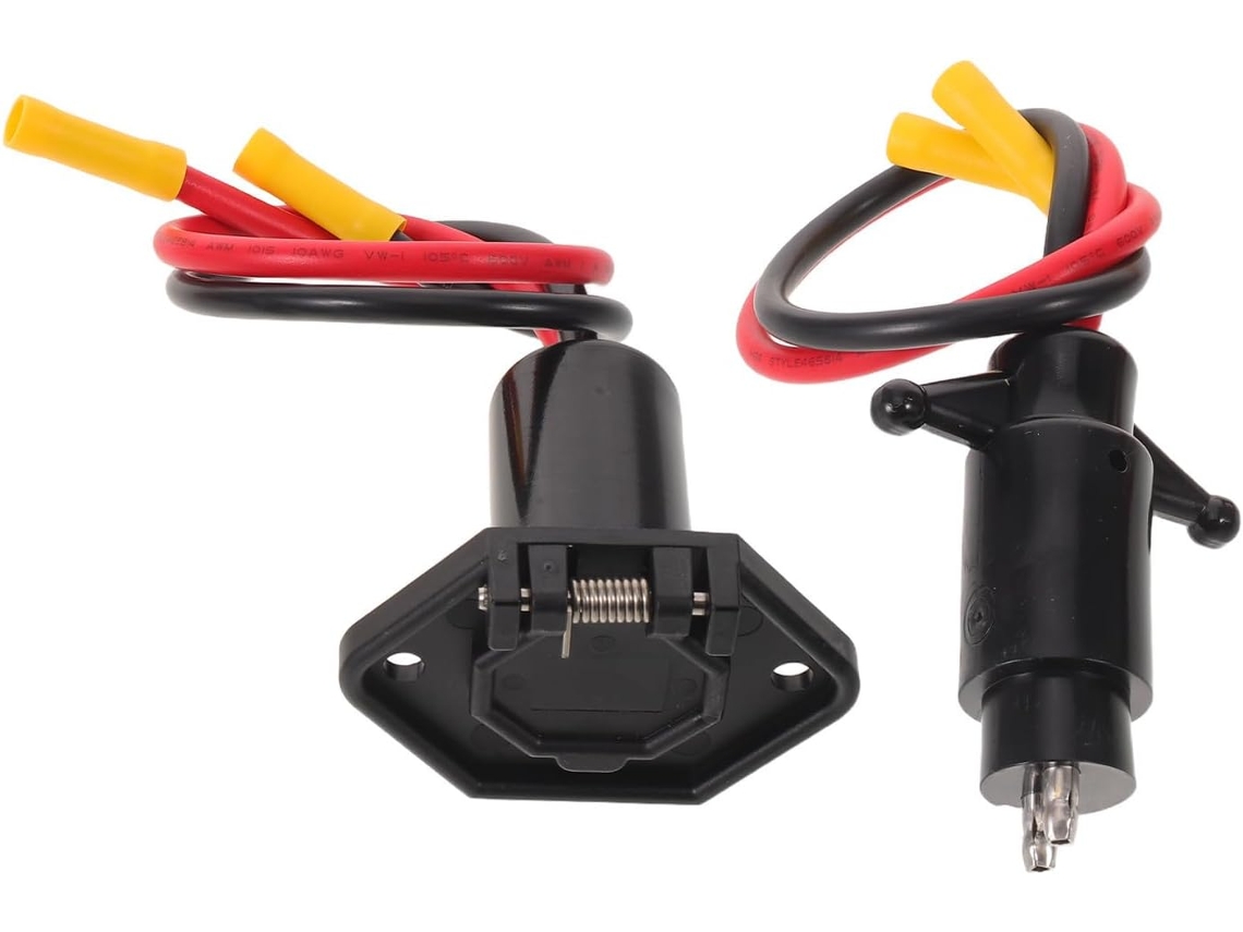 Conector Elétrico Para Motor De Trenó Com Plugue Reforçado E Capa Isolante Para Barcos E Caiaques De Água Doce
