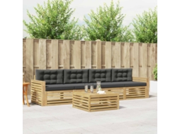 Vidaxl Conjunto De Sofás Para Exterior 5 Unid. Branco E Antracite
