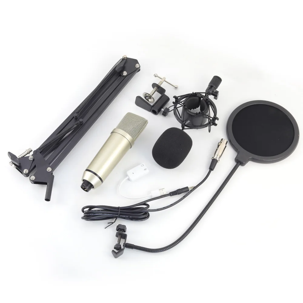 Microfone Condensador de Áudio Profissional, Microfone para Gravação de Estúdio Vocal. MDUG