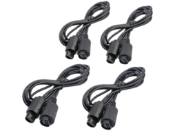 Pacote Com 4 Cabos De Extensão De 1,8 M Para Nintendo 64 Aquaforge (n64)