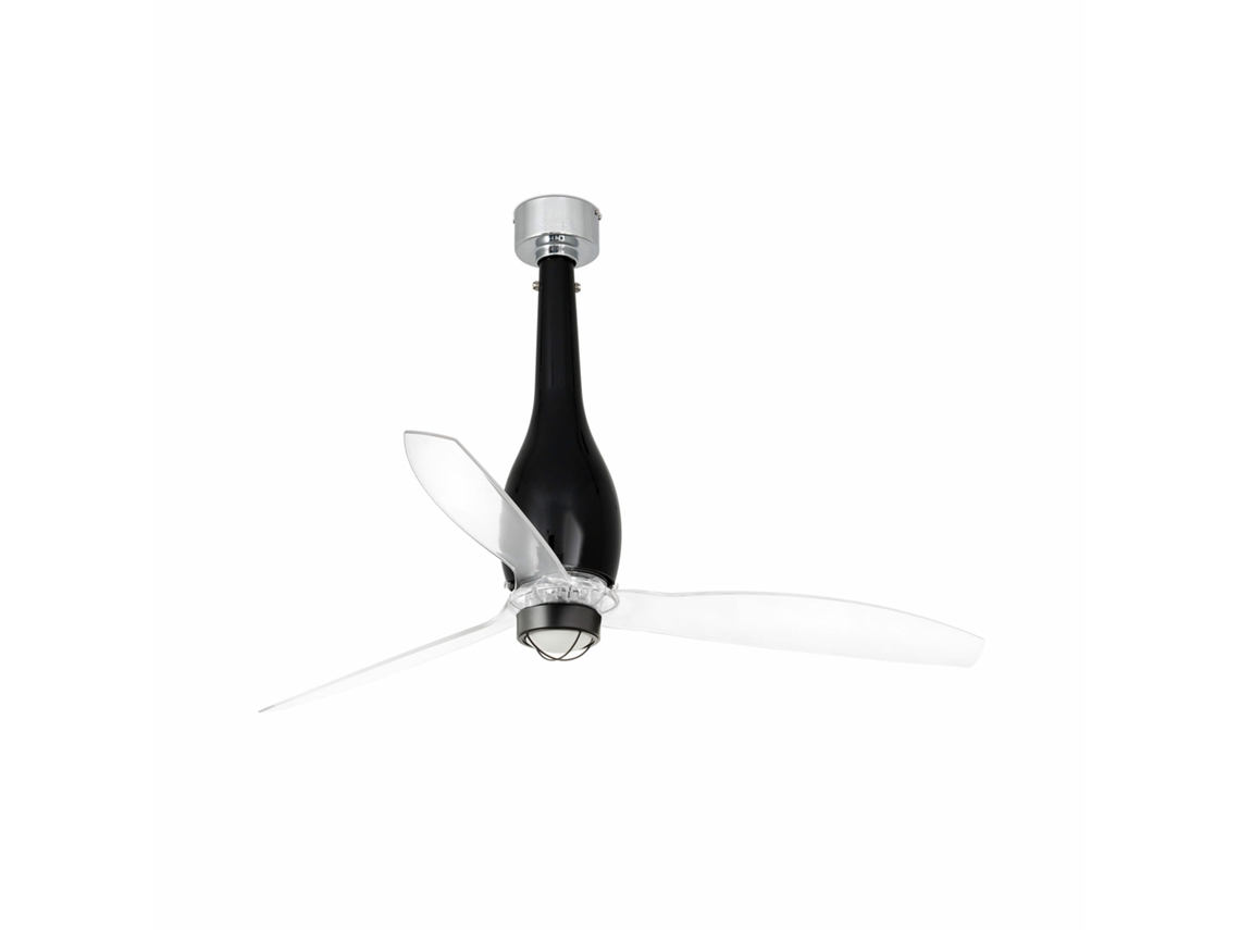 Eterfan M Led Ventilador Dc Preto Brilhante/transparente Faro Barcelona