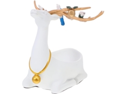 Organizador De Joias Nuobesty Em Formato De Alce, Chaveiro Decorativo, Ornamento De Mesa Em Estilo Europeu