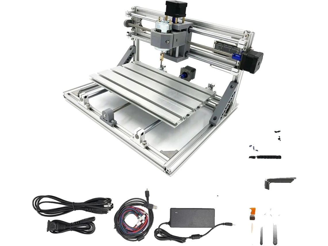 Roteador CNC, controle de 3 eixos, interface USB, controlador Grbl, somente máquina, adicione laser OEM de 7 W