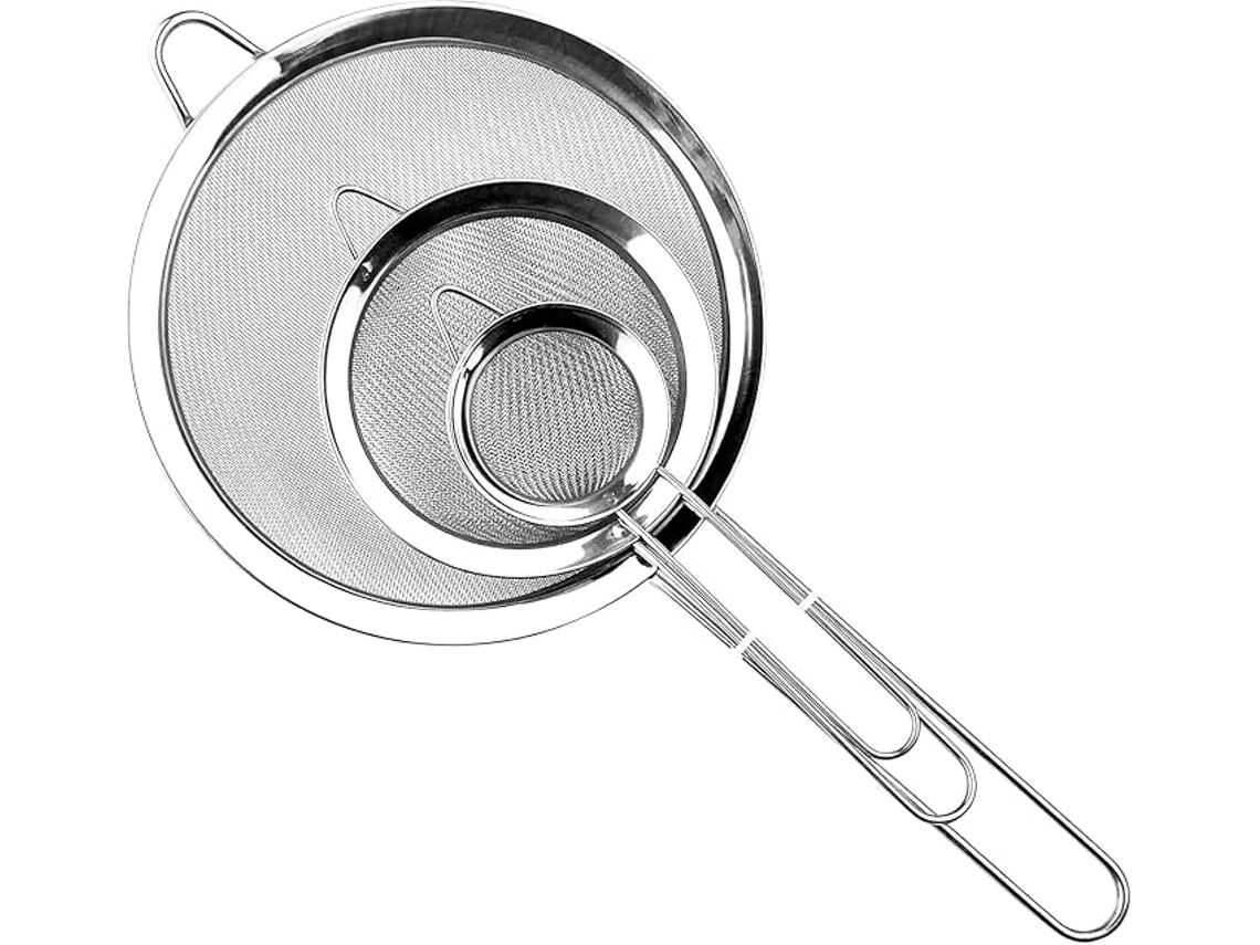 Peneira de Cozinha em Aço Inoxidável 3 Peças ZYBLSSBB
