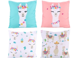 Conjunto de 4 Fronhas para Sofá Cama, Feitas Poliéster com Toque Aveludado, Macias e Laváveis, CHABERLU
