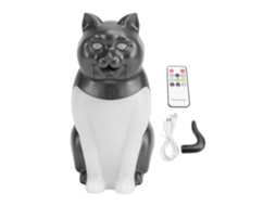 Lâmpada de Noite Gato Fofo Portátil com Controle Remoto Luz Ambiente para Quarto, Sala e Barraca