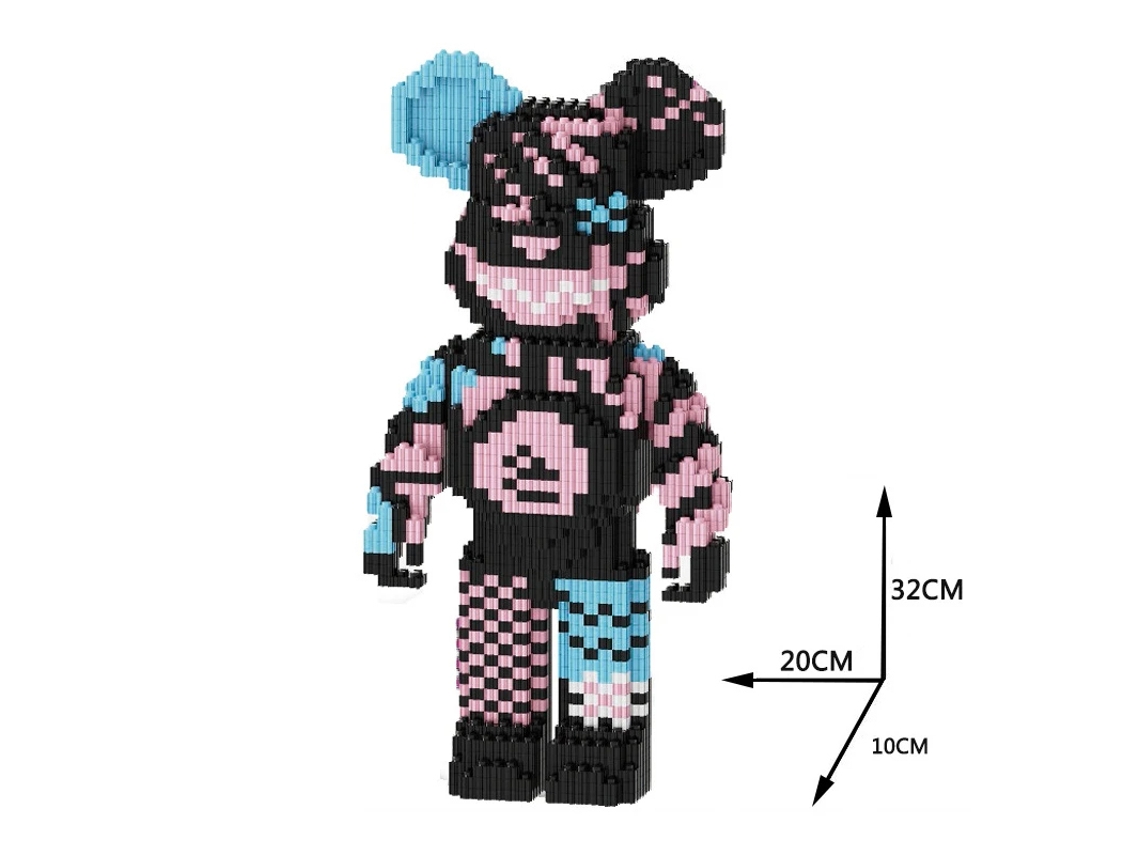 Brinquedo Infantil Faça Você Mesmo: Mini Boneca de Papelão com Violência e Luzes Blocos de Montar em Miniatura MDUG (estilo 6)