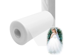 Elegancechoice - Tule Stof 30 Cm X 100 Yard - Tule - Witte Tule - Bruiloft Decoratie - Organza Stof - Diy Ambachten - Sjerp Lint - Decoratiestof