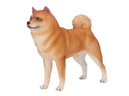 Rebe-figura De Perro Lifelike De Plástico No Tóxico Juguete Niño Modelo Animal Decoración Dormitorio Estudio Pl127 971 Amarillo