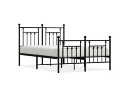 Estrutura de Cama com Cabeceira e Pés Metal Preto MAISON EXCLUSIVE 135x190 cm