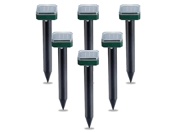 Pack 6 Repelente Solar Serpentes. Ultrassons para Exteriores.