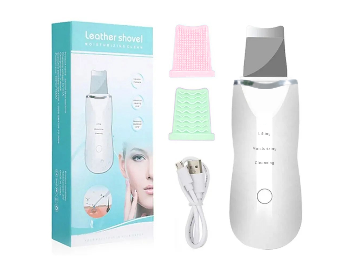 Aparelho Ultrassônico Para Raspagem E Limpeza Facial Profunda Dos Poros, Adequado Para Homens E Mulheres.