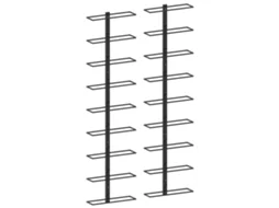 Suporte de parede para 18 garrafas, 2 unidades, ferro preto, DKD HOME DECOR