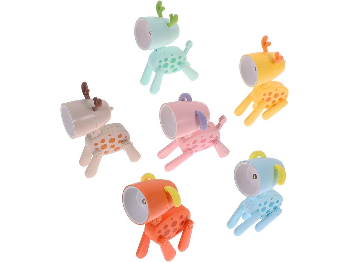 Conjunto De 6 Luzes Noturnas Operitacx Com Animais Desenhos Mini