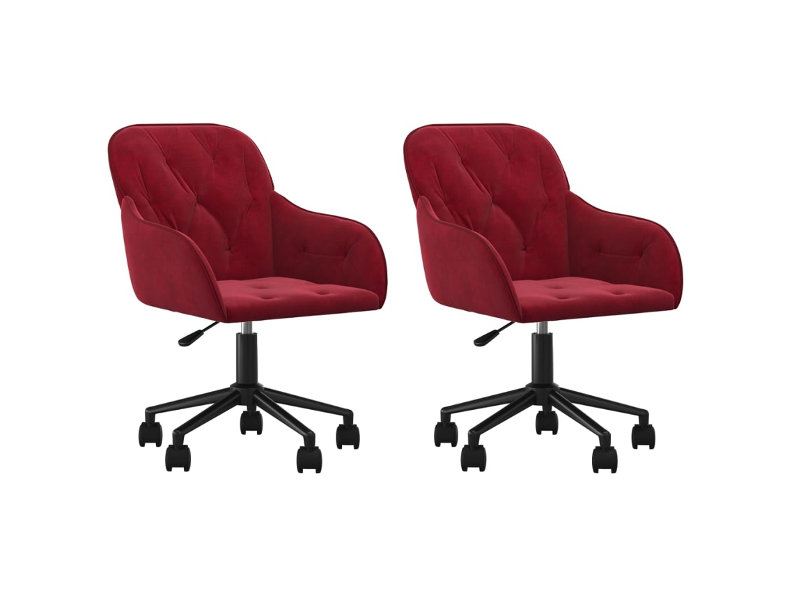 Dining Chair, Dining Chairs Vidaxl Vermelho Veludo (n/a)