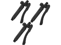 Conjunto de 3 Frascos de Spray Substitu Baluue com Interface de Rosca Grande e Pequena, Material PP Resistente