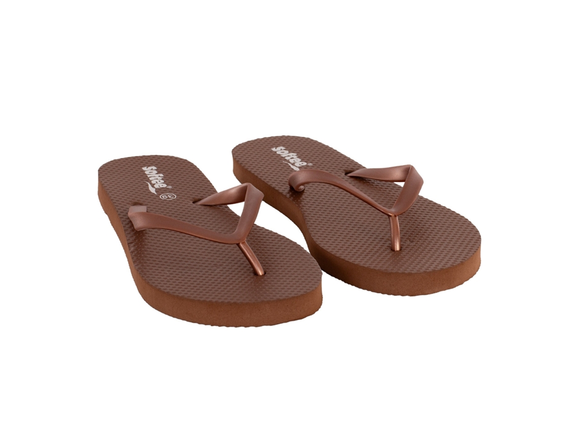 Chinelos Softee Creta Castanho