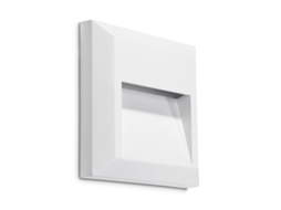 Ledsc4 Kossel - Aplique 125x140x125mm, Policarbonato, Cor Branco, Led 1.1w, 4000k, 65lm, Ip66