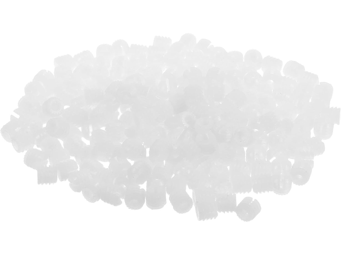 Fenical 200 Peças De Pinos Dobradiça Para Móveis Em Nylon Plástico M4x9mm Com Design Oculto E Alta Capacidade Carga