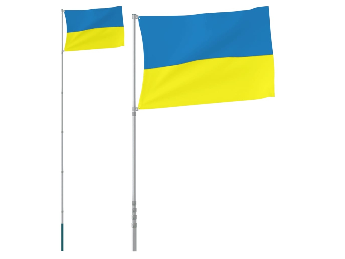 Bandeira da ucrânia VIDAXL (5,55 m)