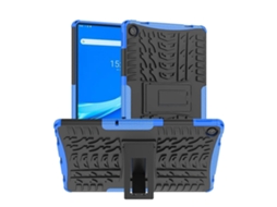 Capa À Prova De Choque Em Tpu+pc Com Textura De Pneu Para Lenovo Tab M10 Plus 10.6 3ª Geração (2022) Com Suporte.