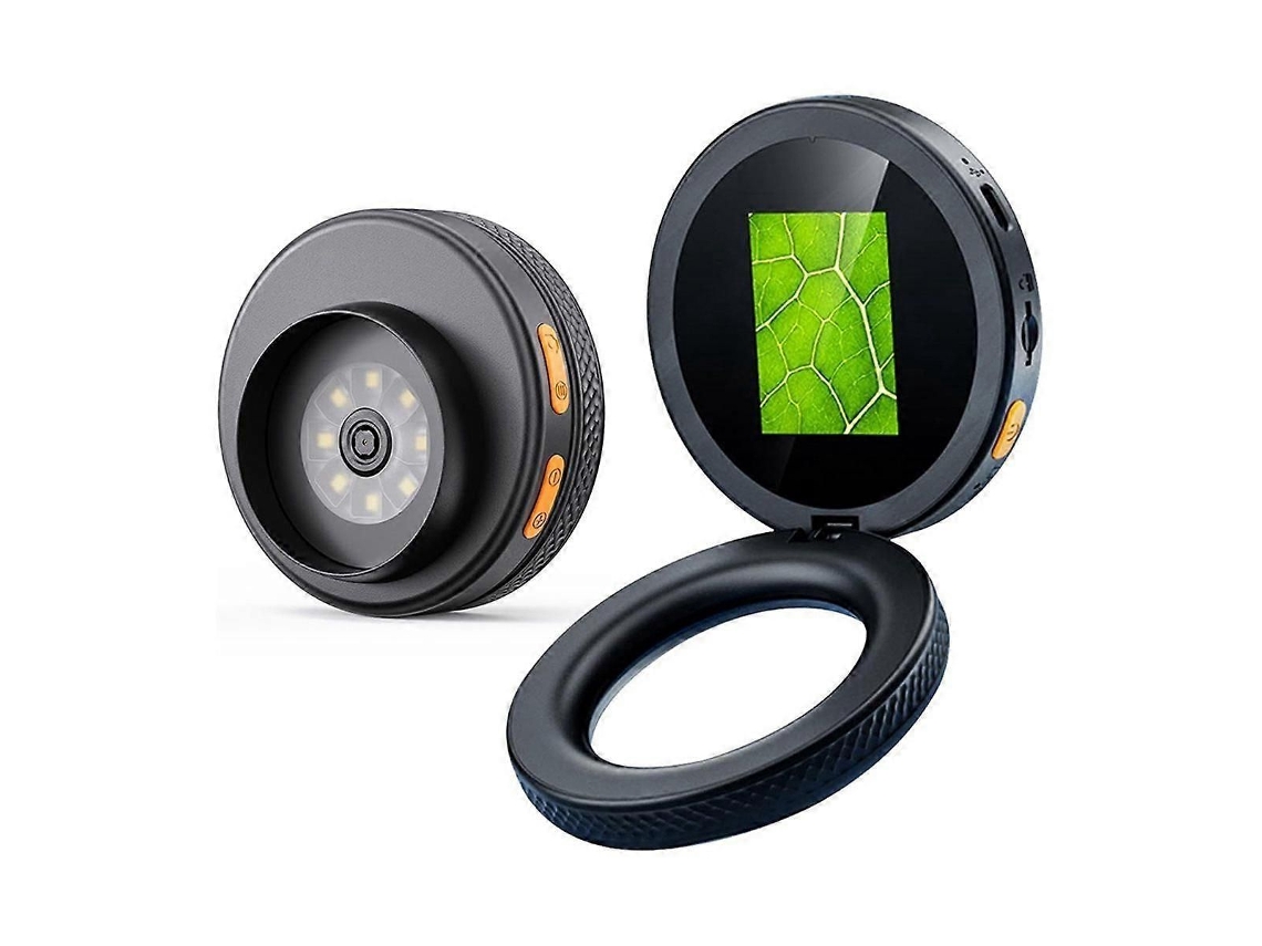 Microscópio Digital Portátil Com Ampliação De 500x, Tela Ips De 2 Polegadas E Luzes Led Ajustáveis.