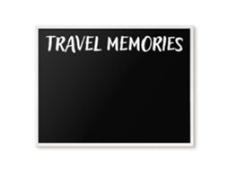 Magnetic Glass Board Travel Memories For The Hall Espelharte (80x60 Cm)