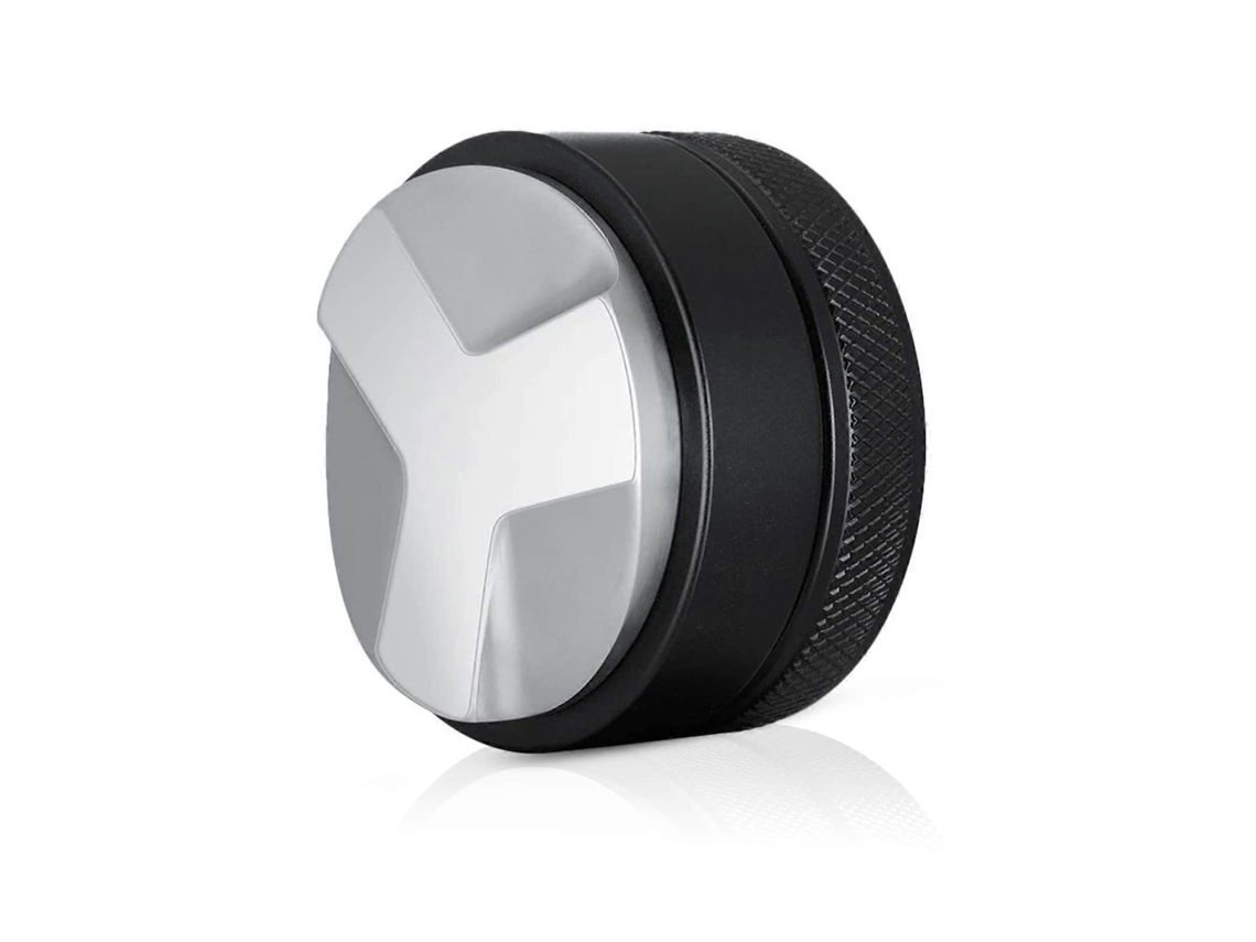 Dispensador de Café 58mm, Tamper de Acero Inoxidable Ajustable, Herramienta Profesional para Extractor de Café Con Base Desmontable