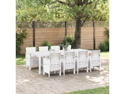 Vidaxl Conjunto De Jantar Para Jardim 9 Unid. Cinzento-claro