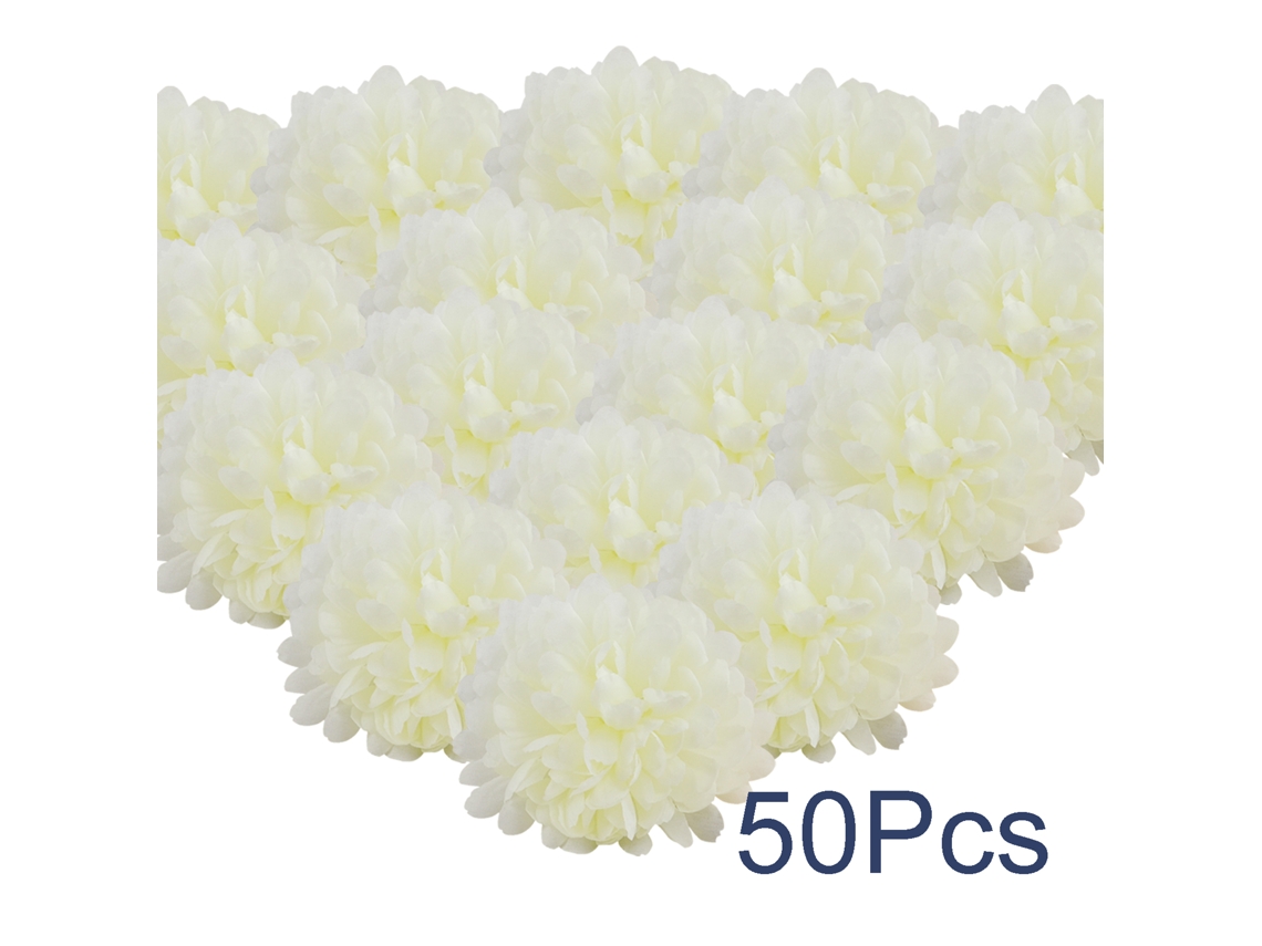 50 Cabeças de Flor Artificial Marigold 10cm S/MARCA