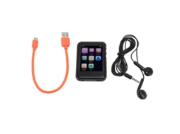 Reprodutor Mp3 Portátil 1,5 Polegadas Tela Táctil 32g Hifi Redução de Ruído Multifuncional