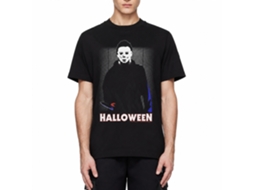 Rockinstone Halloween In The House Black Adult T-shirt Size:l