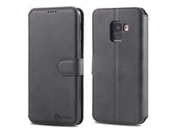 Capa De Couro Pu Com Flip Horizontal Magnético E Textura De Bezerro Azns Para Galaxy A6 2018 Com Suporte, Compartimentos Para Cartões E Porta-retratos