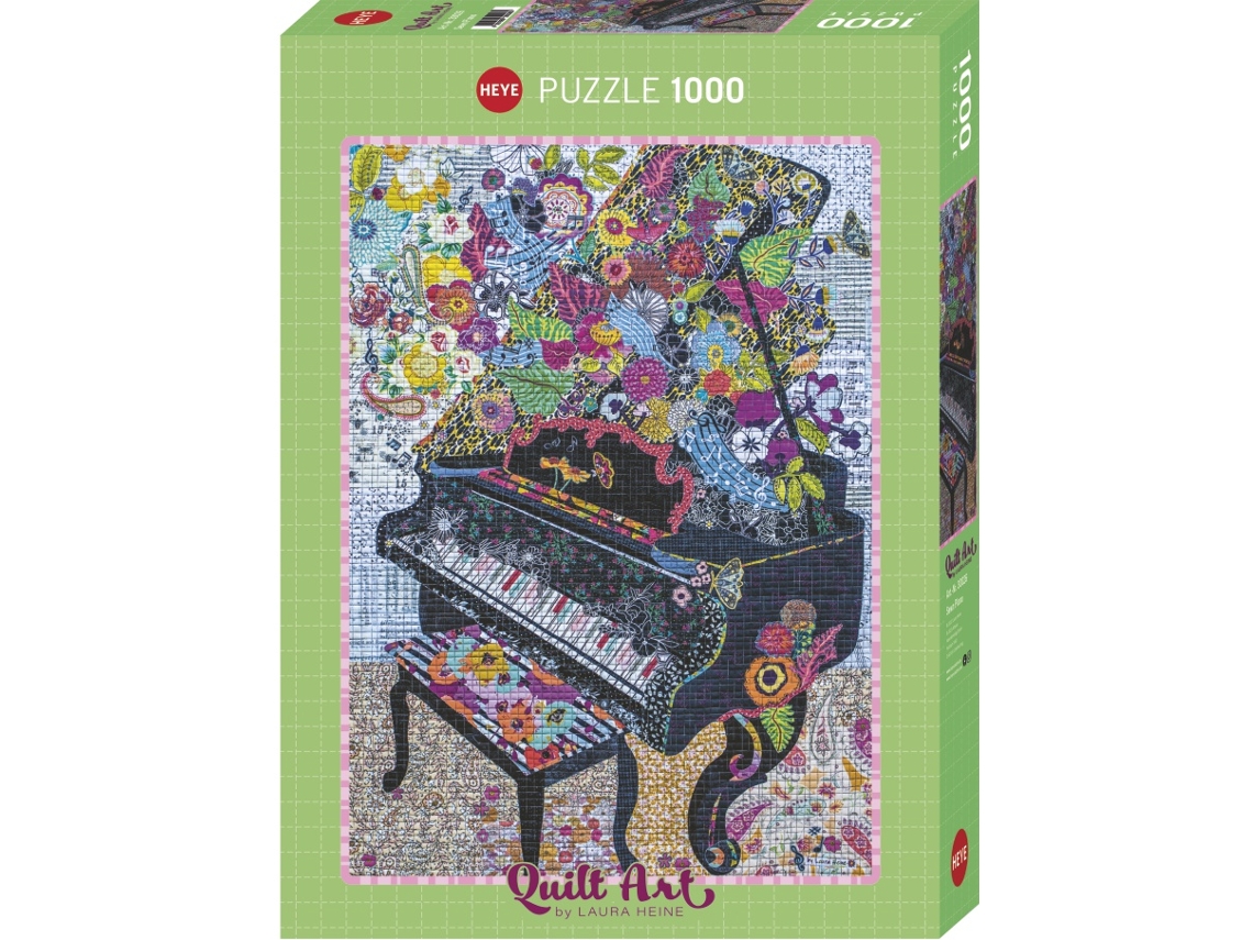 Puzzle 1000 peças Quilt Art Sewn Piano (Idade minima recomendada: 9 anos)