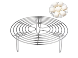 Prateleira para Fritadeira a Ar, Grelha Redonda para Cozimento e Resfriamento de Ovos, Vaporizador SUNNY SPACES