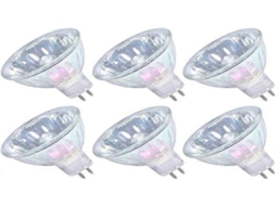 Lurelia Lâmpada Halógena Mr16 Gu5.3 35w 12v 3000k 36graus, Branco Quente, Regulável, Sem Cintilação