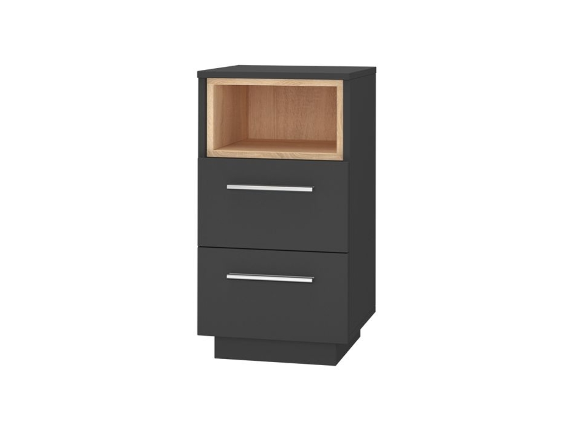 Mesa de Cabeceira Beatrice 36x68cm Antracite VICCO 36372