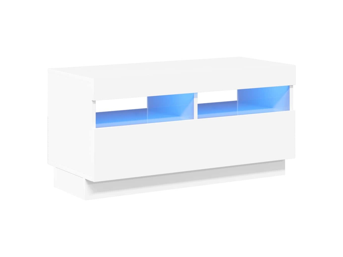 TV Móvel com Luzes LED Brancas Brilhantes MAISON EXCLUSIVE (80x35x40 cm)