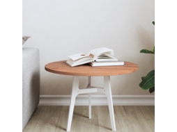 Vidaxl Tampo De Mesa Redondo Ø50x1,5 Cm Madeira De Faia Maciça
