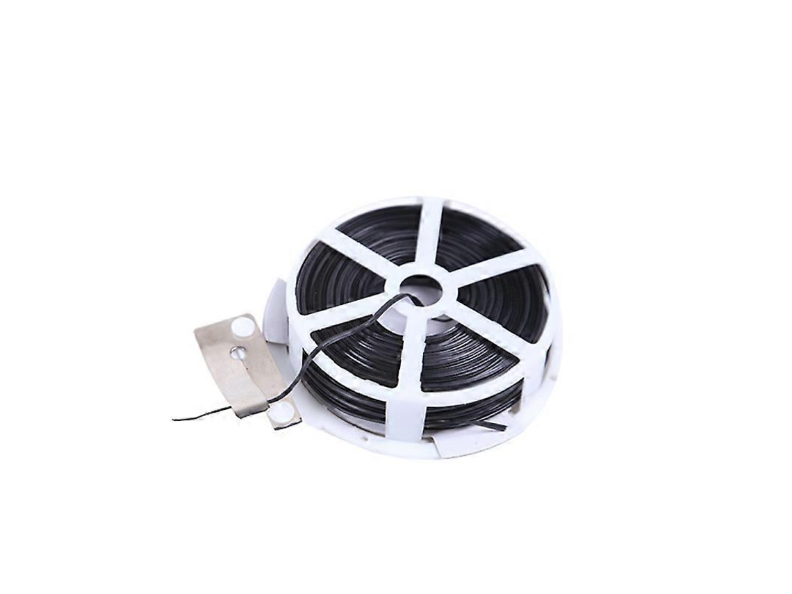 Tira de giro de plástico com dispensador e cutter para jardim, casa, escritório preto 100m S/MARCA