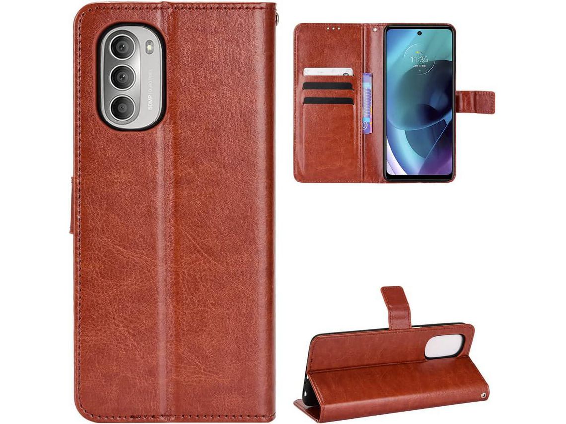 Funda para Moto G Stylus HONGWE. Castanho