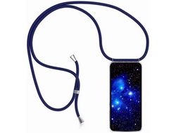 Capa com Cordão para Xiaomi Redmi S2 HONGWE. Silicone Azul