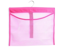 2026 bolsa Colgante de Ducha com Malha, Organizador de Brinquedos de Banho Colorido, Rosa