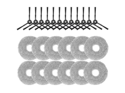 Peças De Reposição Para Aspirador De Pó Trouver E30 Aqua / Rle52sc / Jets Ultraclean / Walfort Rp37: Escova Lateral E Pano De Limpeza
