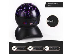 Coluna Bluetooth com Luz Colorida para Casa Ktv Flash Light BDL23 Preto