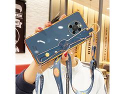 Capa com Cordão para Xiaomi Redmi Note Textura Macia Cinzento