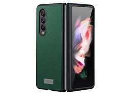 Capa para Samsung Galaxy Z Fold 4 5G SULADA Pele Sintética Verde