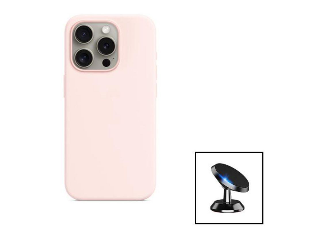 Capa para iPhone 15 Plus GIFT4ME Silicone Magnética Rosa